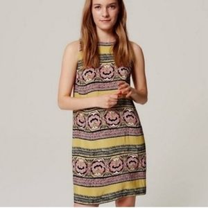 LOFT Sleeveless Floral Shift Dress